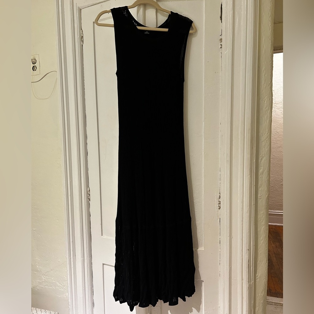 Slinky Lightweight Black Maxi Dress